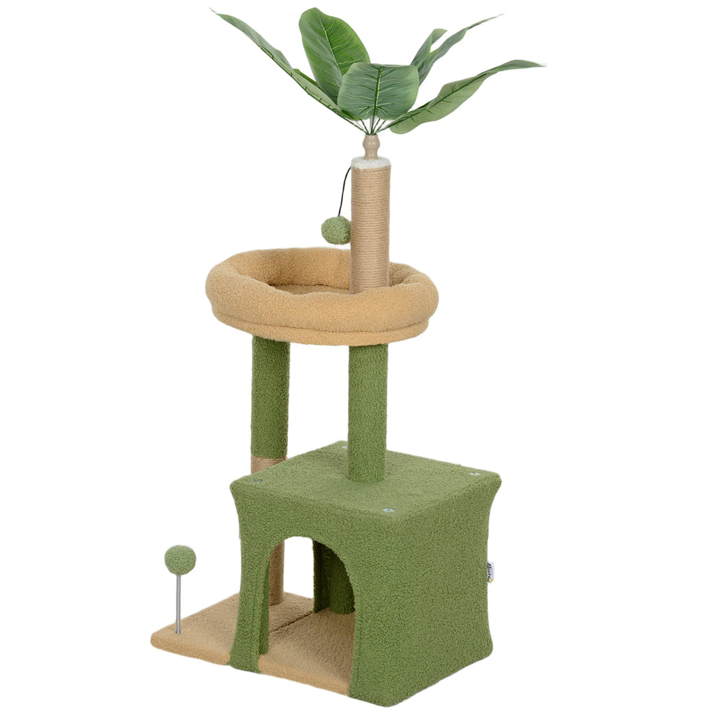 Arbre à Chat Fleur 98 cm – 3 niveaux