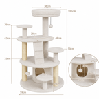 Arbre à Chat Cosy Bois Compact – 101 cm