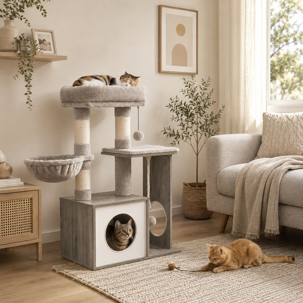 Arbre à Chat Bois – 87,5 cm