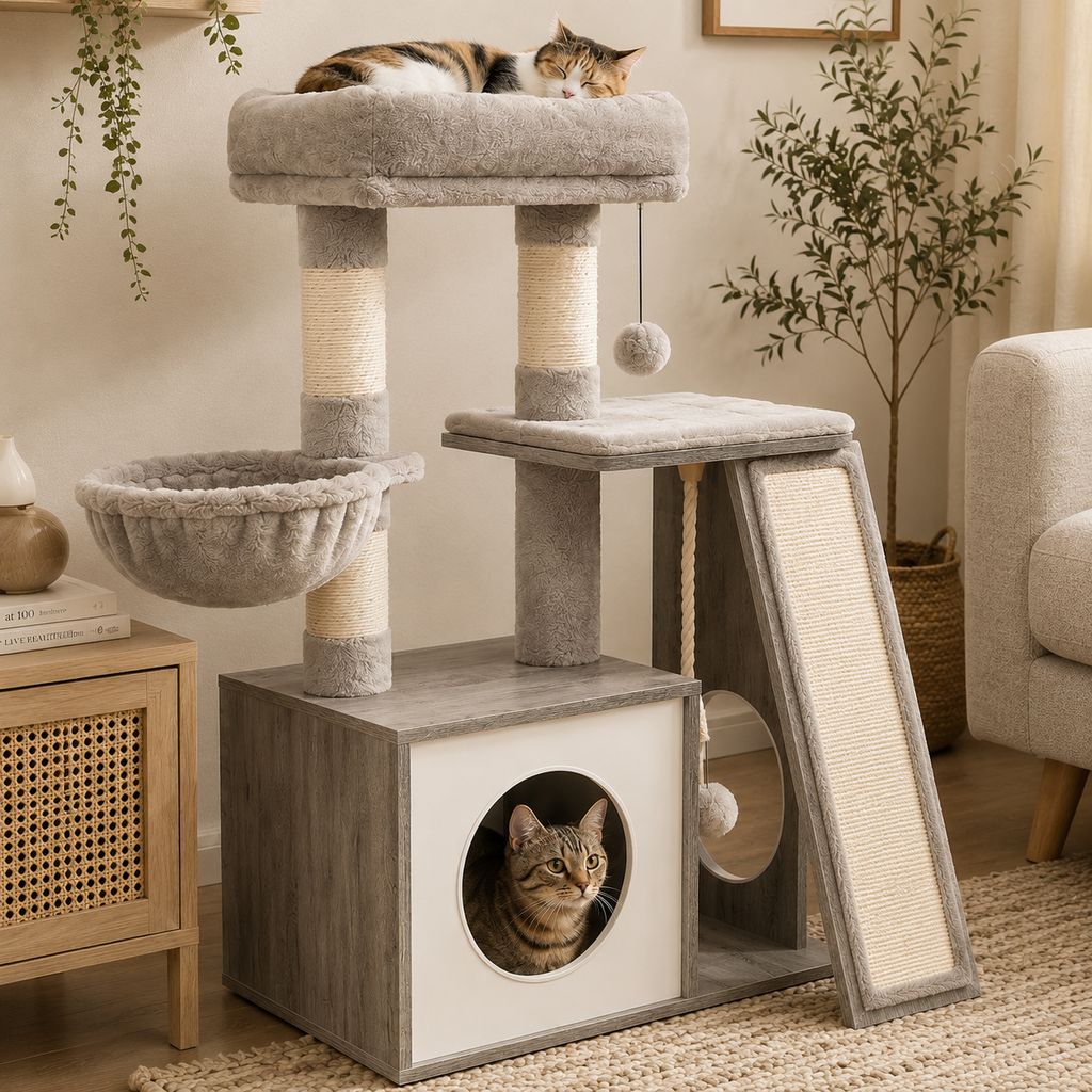 Arbre à Chat Bois – 87,5 cm