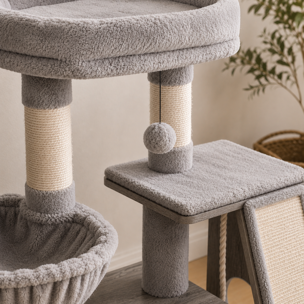 Arbre à Chat Bois – 87,5 cm