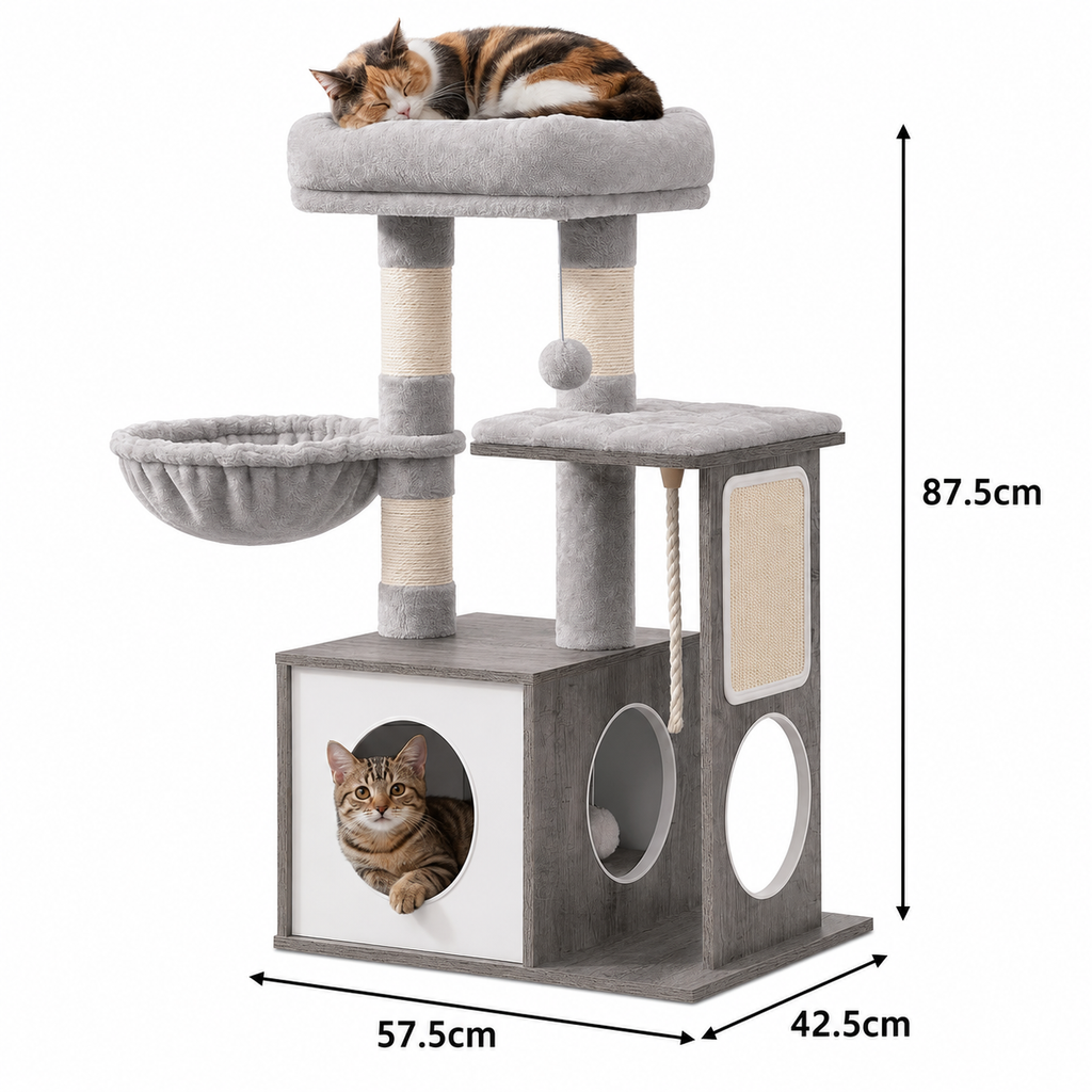 Arbre à Chat Bois – 87,5 cm