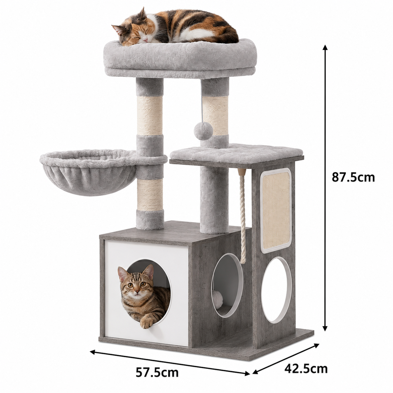 Arbre à Chat Bois – 87,5 cm