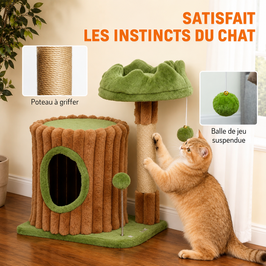 Arbre à Chat Design Compact – 53 cm