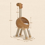 Arbre à Chat Premium Osier – 116 cm