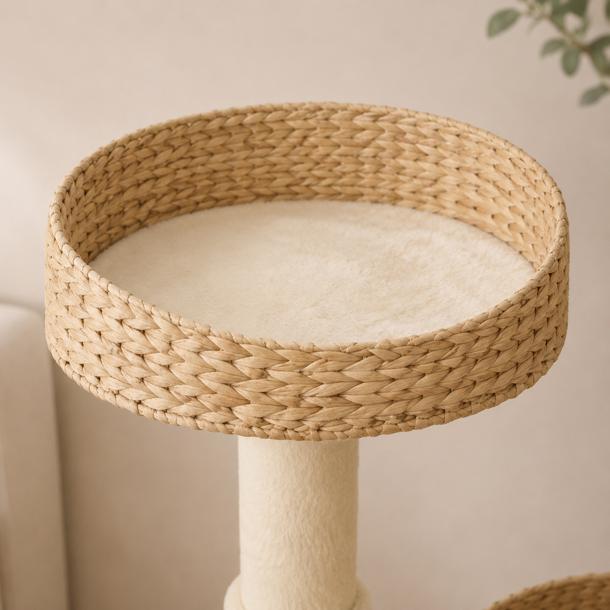 Arbre à Chat Bois Cosy 2 paniers - 72 cm