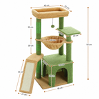 Arbre à Chat Bois Compact – 92 cm