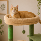 Arbre à Chat Bois Compact – 92 cm