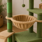 Arbre à Chat Bois Compact – 92 cm