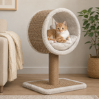Petit Arbre à Chat Rotin Compact – 56 cm