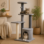 Arbre à Chat Gris 103 cm– 1 niveaux