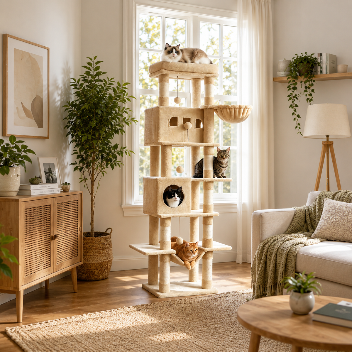 Arbre à Chat XXL – 210 cm