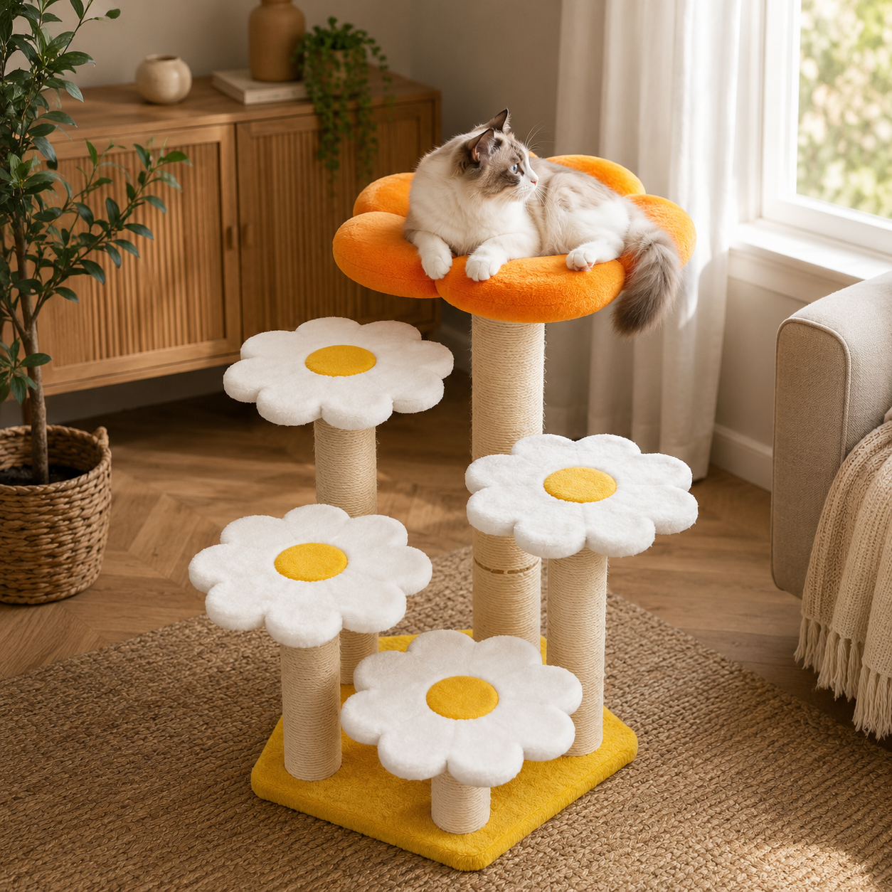 Arbre à Chat Fleur - 90 cm