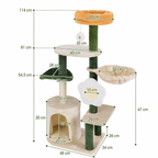Arbre à Chat Fleur Avec Plateforme - 114 cm