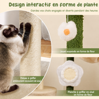Arbre à Chat Fleur Avec Plateforme - 114 cm