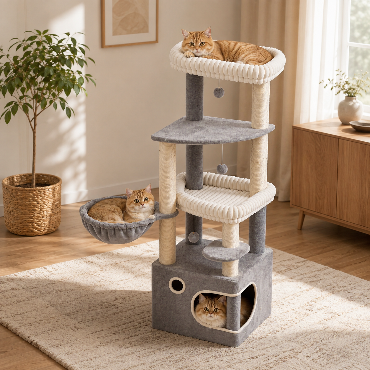 Petit Arbre à Chat Premium – 153 cm