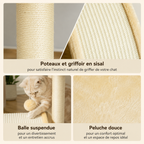 Petit Arbre à Chat Cosy – 46 cm