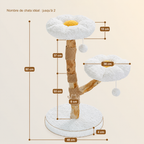 Arbre à Chat Bois Fleur – 92 cm