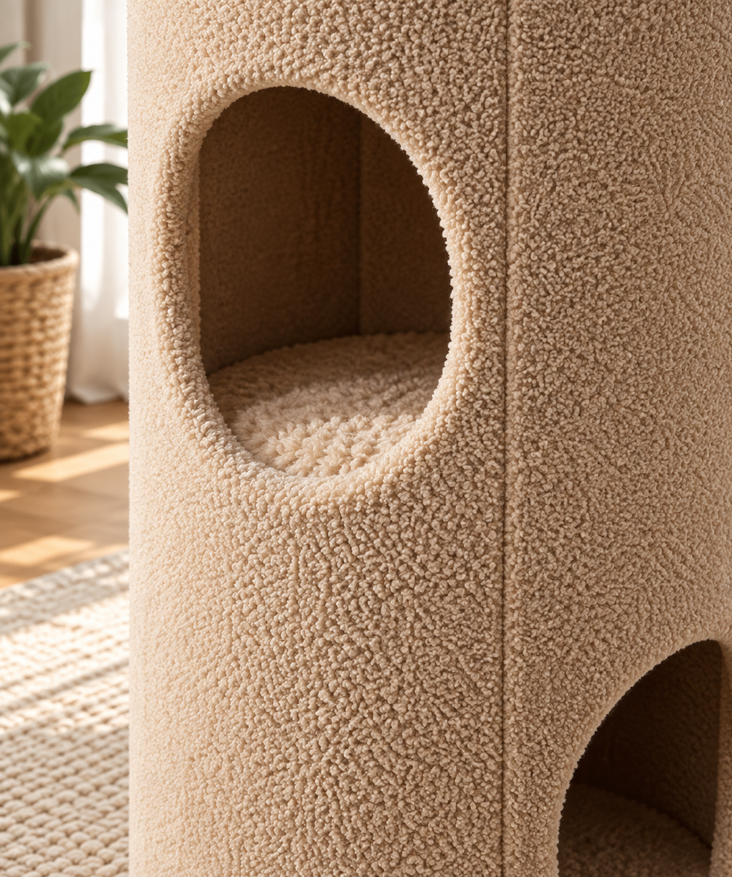 Petit Arbre à Chat Rond Compact – 66 cm