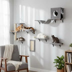 Arbre à Chat Mural Moderne – 32 cm