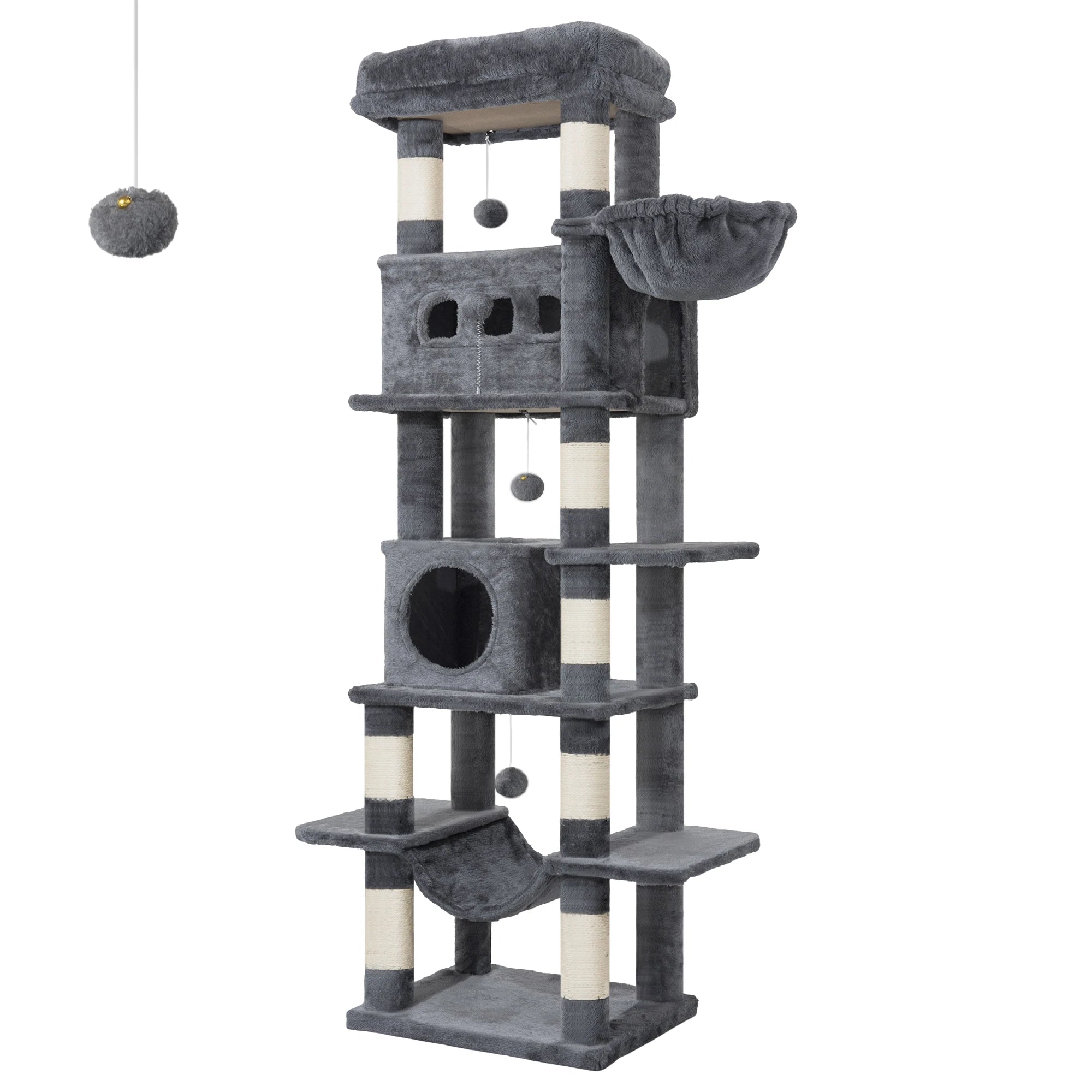Arbre à Chat XXL Premium 170 cm – 5 niveaux