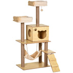 Arbre à Chat Bois Design – 130 cm
