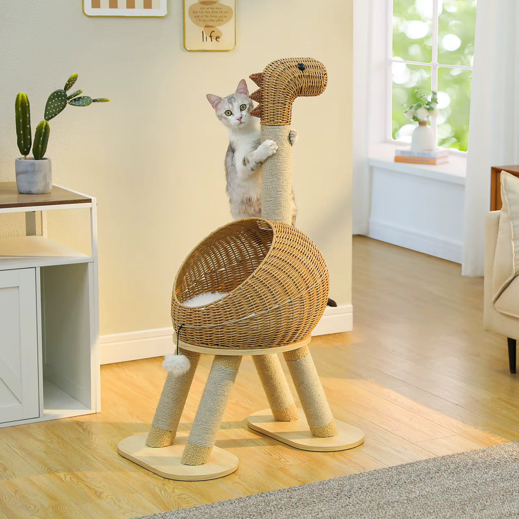 Arbre à Chat Premium Osier – 116 cm