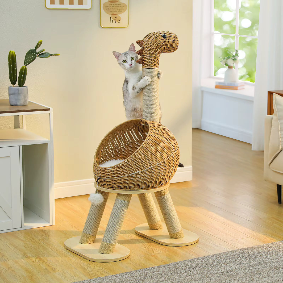 Arbre à Chat Premium Osier – 116 cm