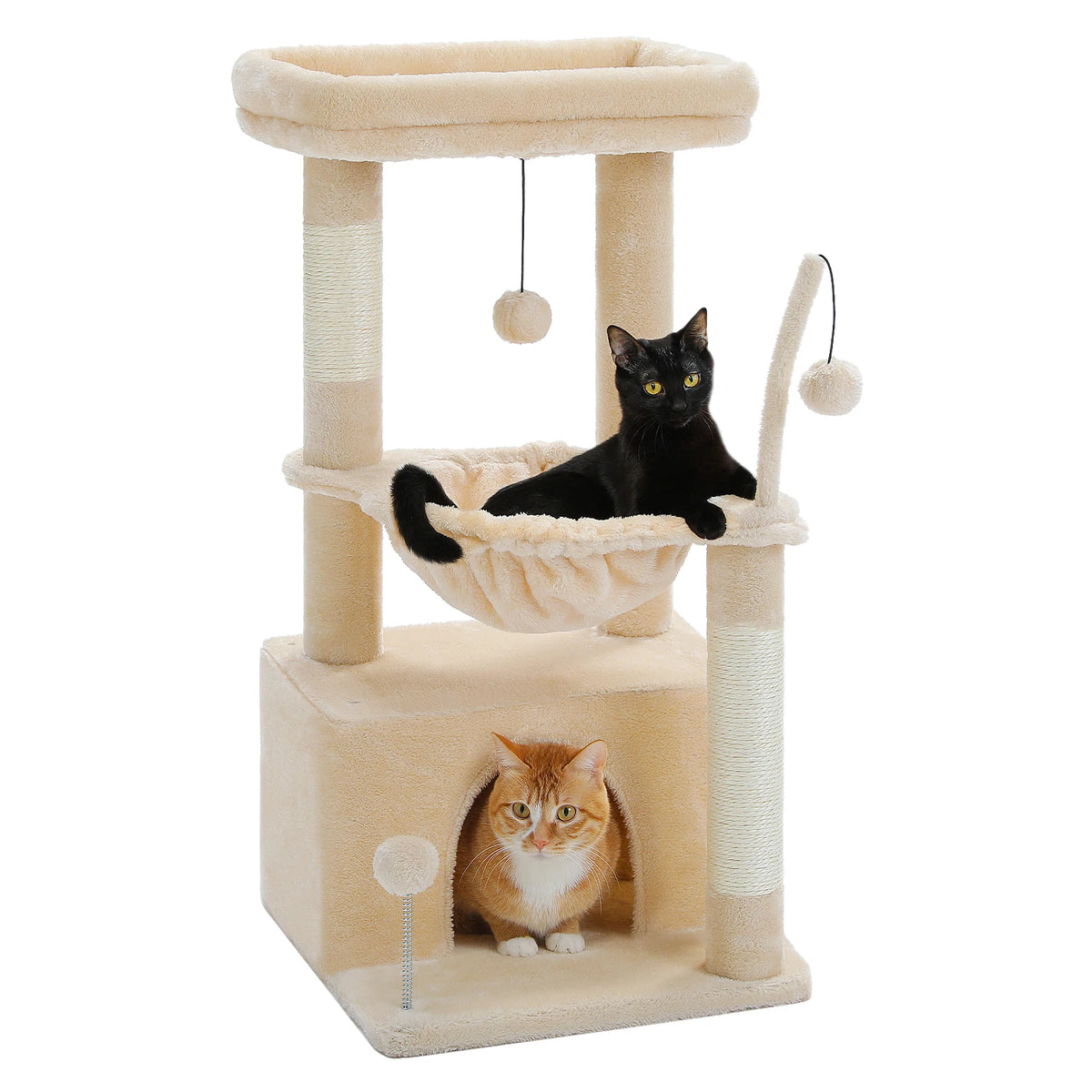 Arbre à Chat Compact – 84 cm – 3 niveaux