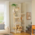 Arbre à Chat Sol-Plafond Bois – 256 cm
