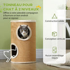 Arbre à Chat Rond Compact – 60 cm