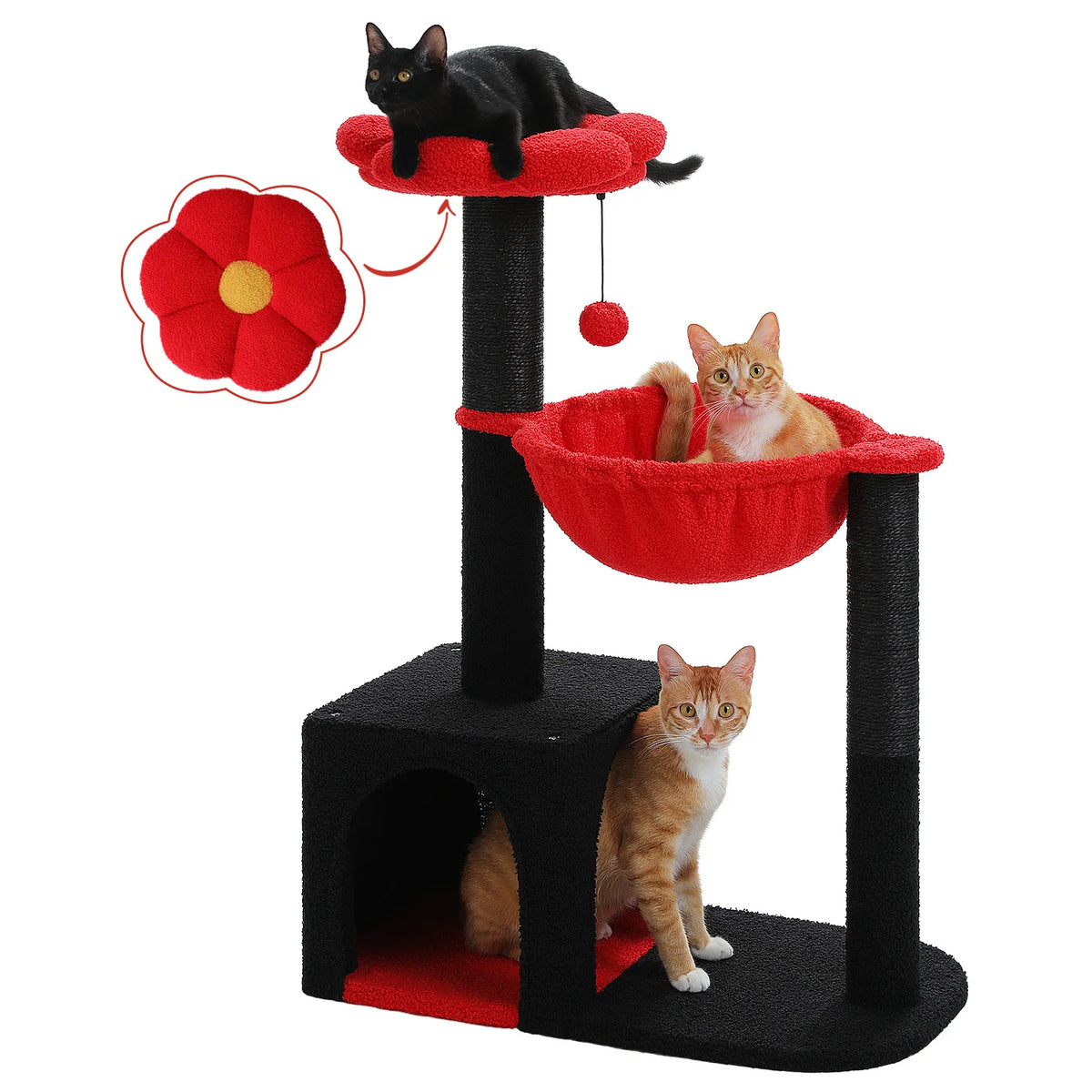 Arbre à Chat Fleur Compact – 93 cm