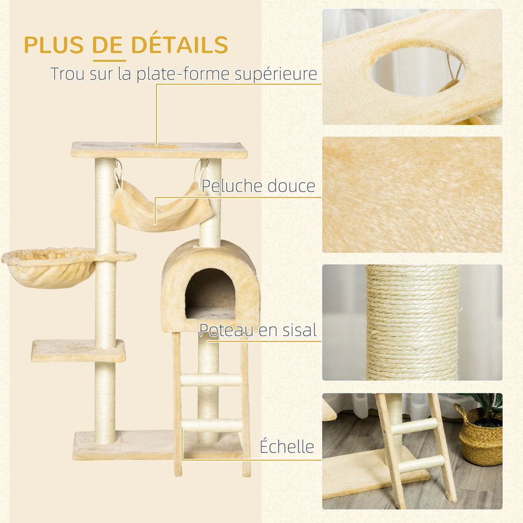 Arbre à Chat avec Hamac – 98 cm
