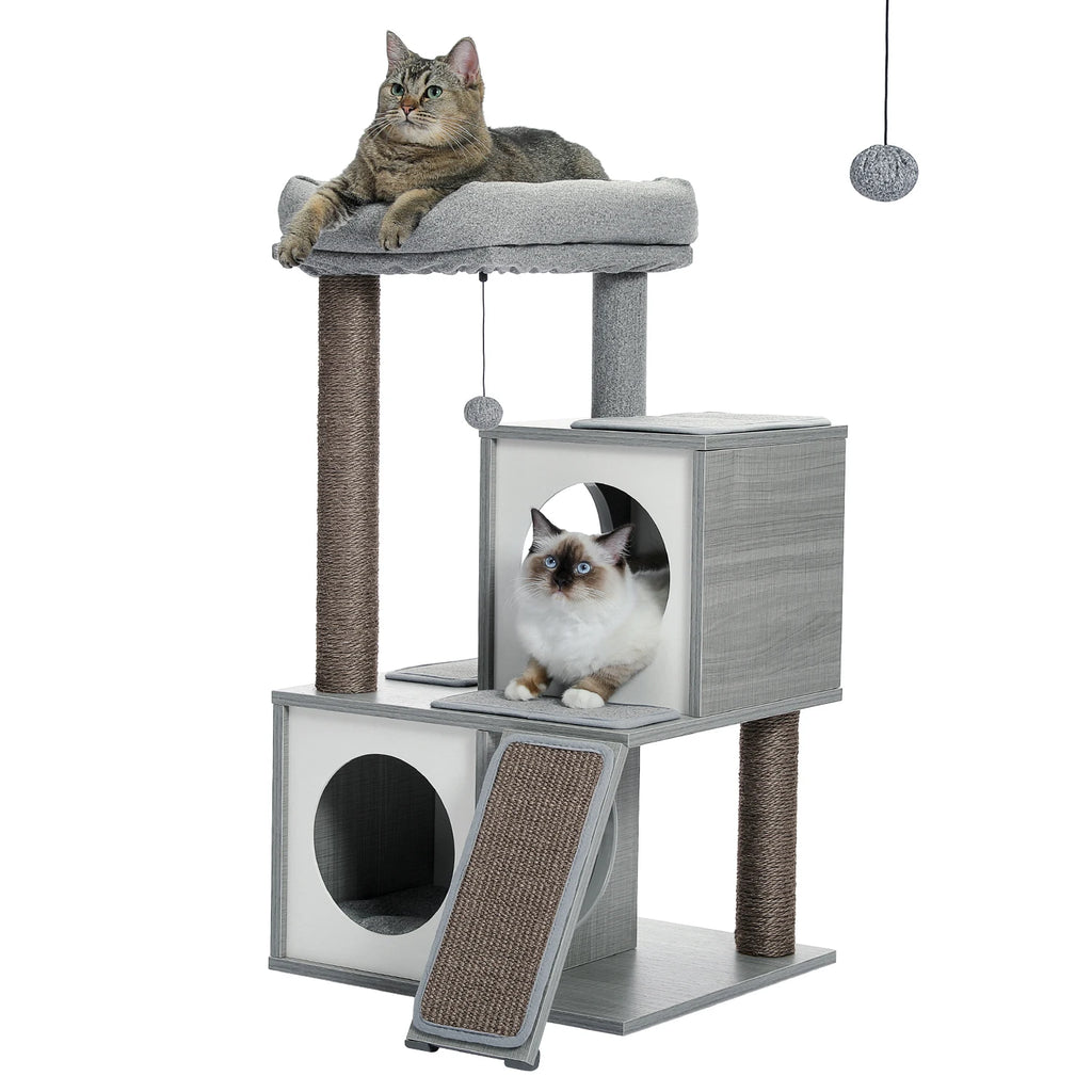 Arbre à Chat Bois Premium Moderne – 89 cm