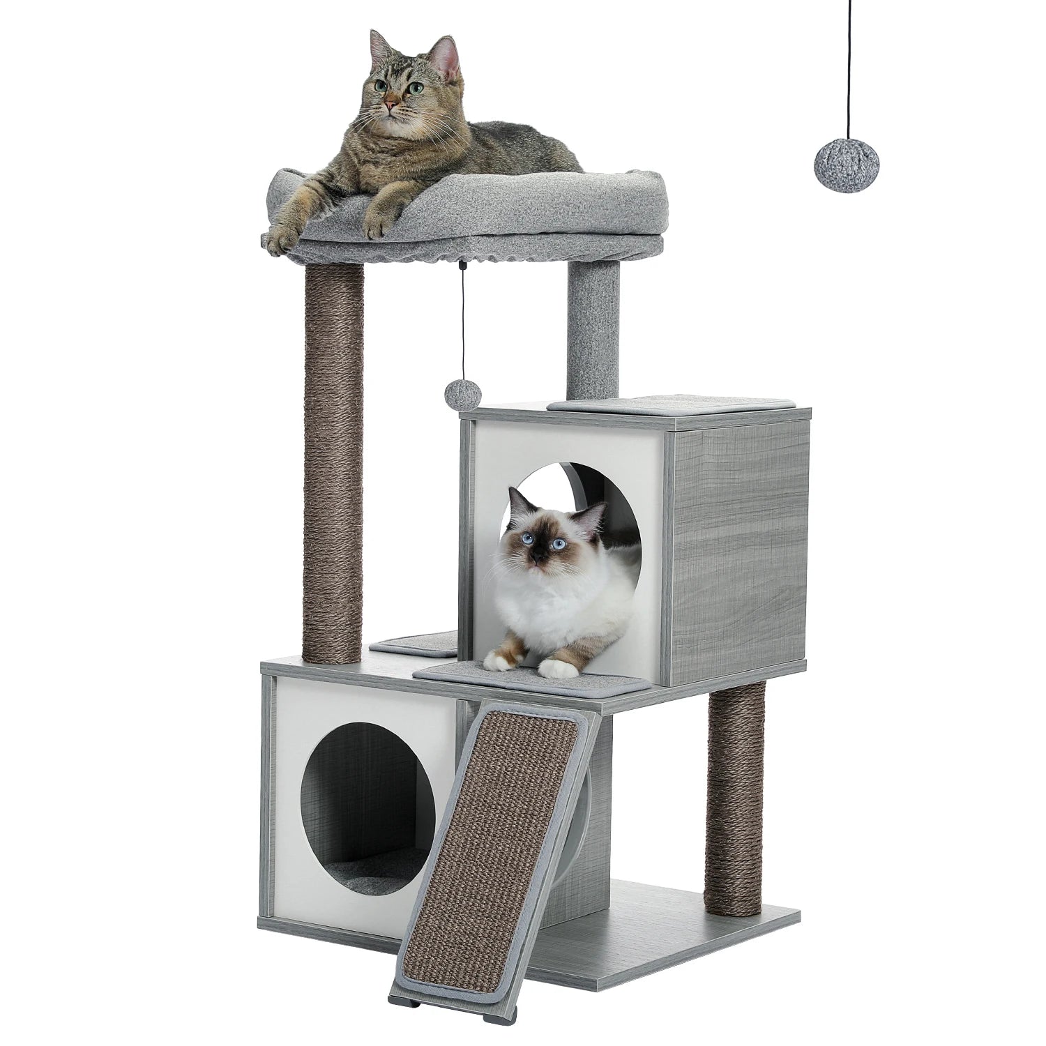 Arbre à Chat Bois Premium Moderne – 89 cm