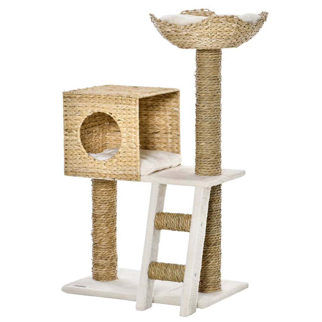 Arbre à Chat Bois Compact – 100 cm