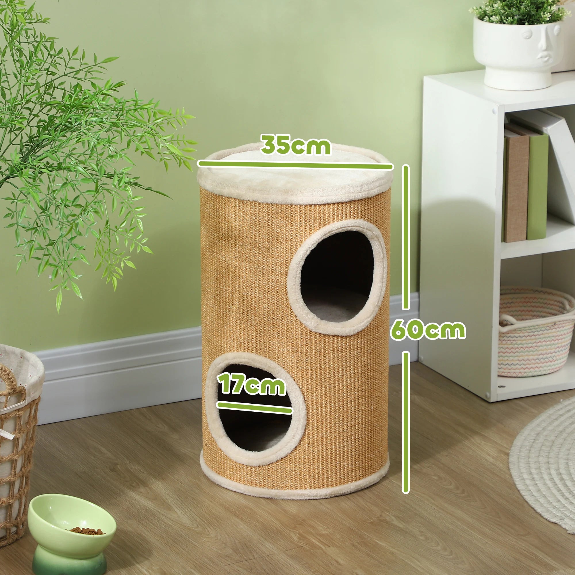 Arbre à Chat Rond Compact – 60 cm