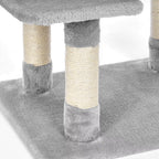 Arbre à Chat Bois Avec Panier – 98 cm