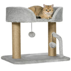 Petit Arbre à Chat Compact Gris - 42 cm