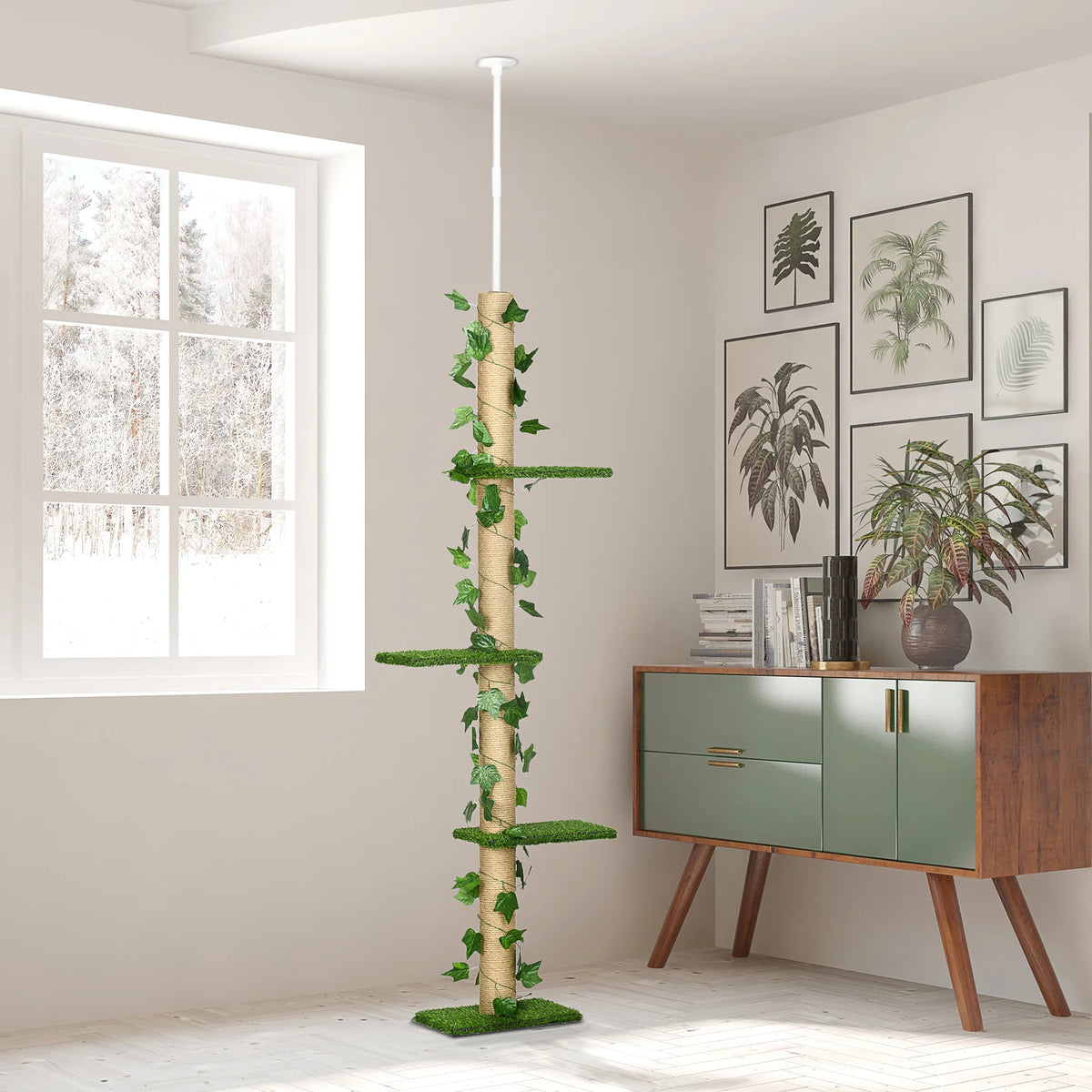 Arbre à Chat Sol-Plafond XXL – 242 cm