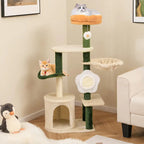Arbre à Chat Fleur Avec Plateforme - 114 cm