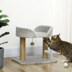 Petit Arbre à Chat Compact Gris - 42 cm