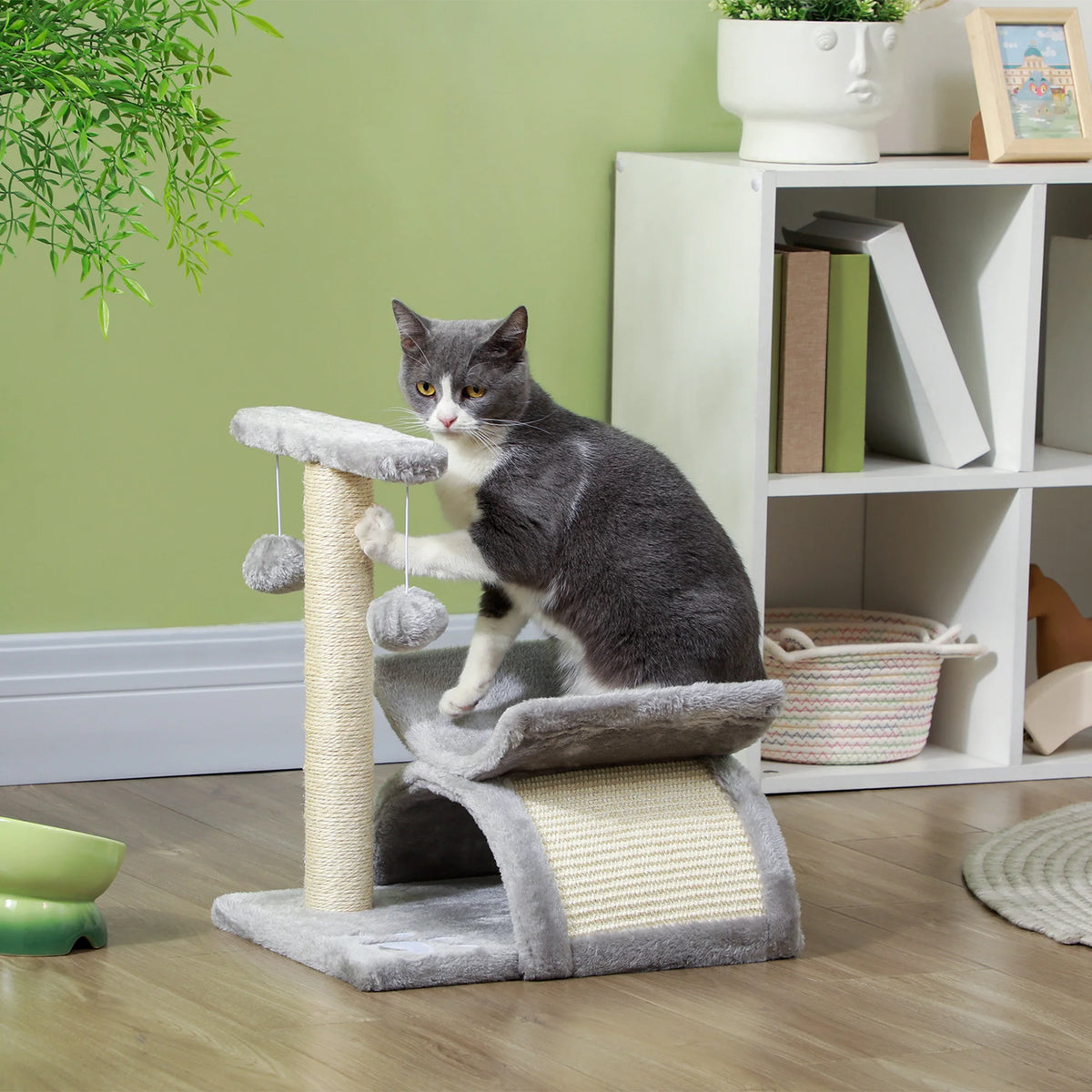 Petit Arbre à Chat Compact – 43 cm – 3 niveaux