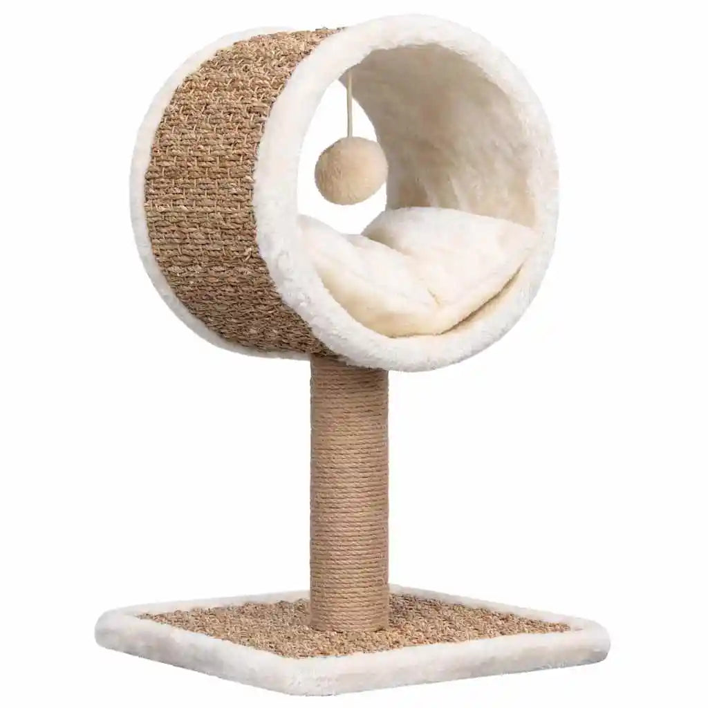 Petit Arbre à Chat Rotin Compact – 56 cm