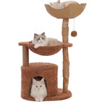Arbre à Chat Bois Massif Moderne – 102 cm