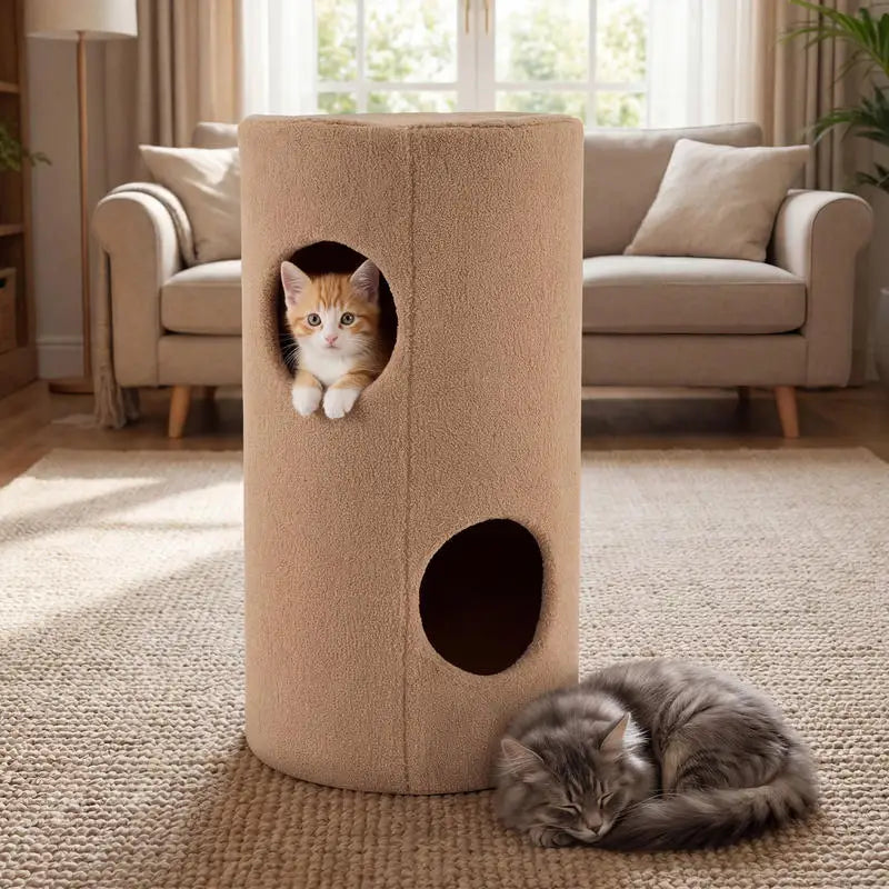 Petit Arbre à Chat Rond Compact – 66 cm