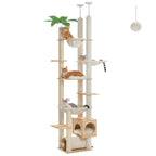 Arbre à Chat Sol-Plafond Bois – 256 cm