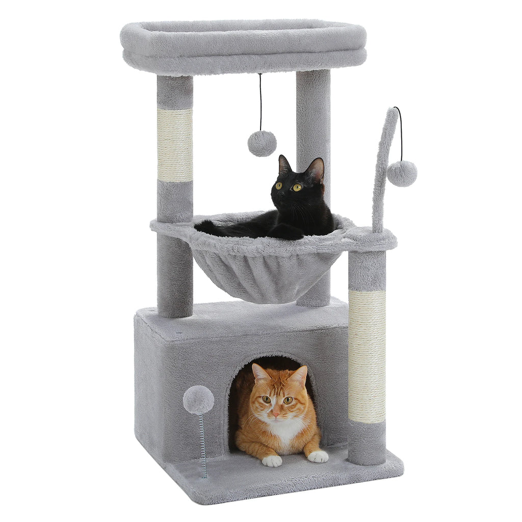 Arbre à Chat Compact – 84 cm – 3 niveaux