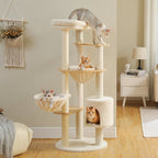 Arbre à Chat Bois Premium – 135 cm
