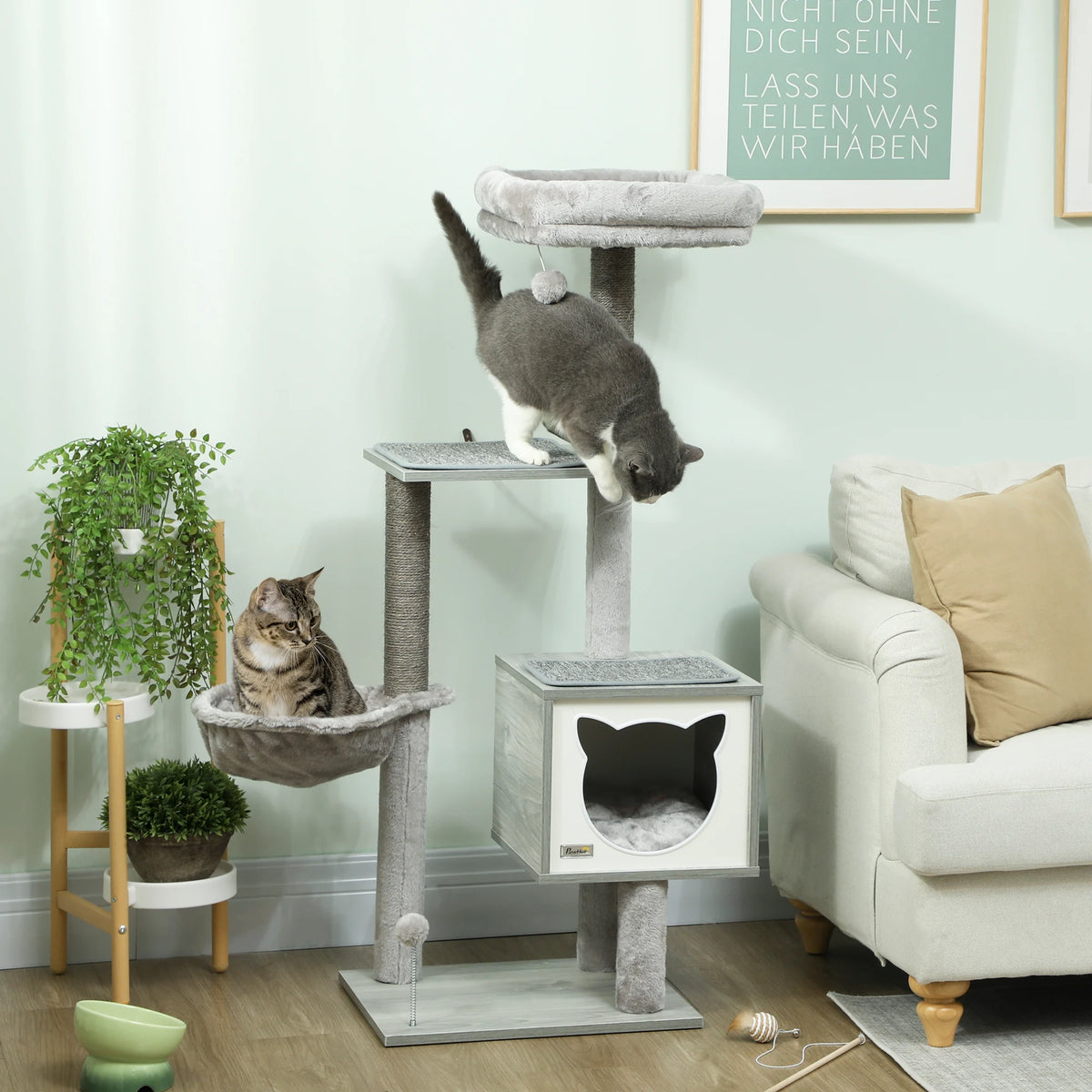 Arbre à Chat Bois – 126 cm